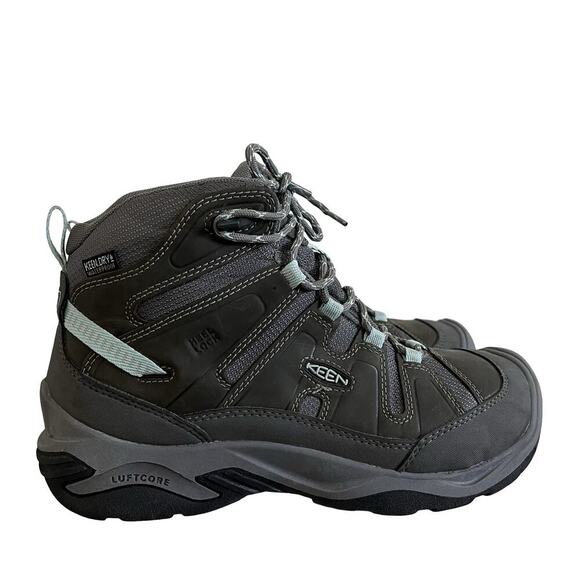 KEEN Womens Circadia Mid Waterproof Hiking Boots US 8.5 EU 39 Outdoor Lace Up - Picture 1 of 11